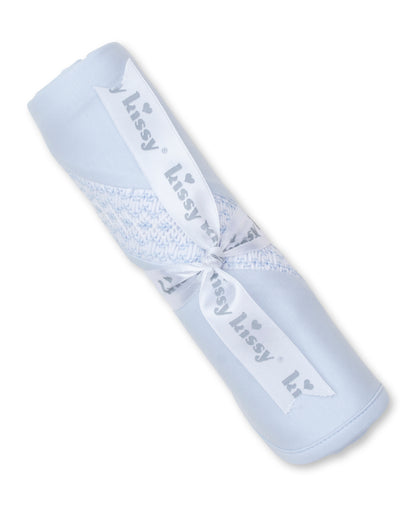 Kissy Kissy Hand Smocked CLB Charmed Blanket