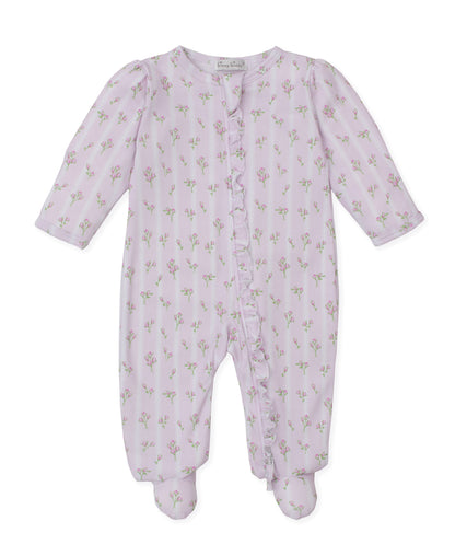 Kissy Kissy Ribbon Stripe Bouquets Footie w/ Zip