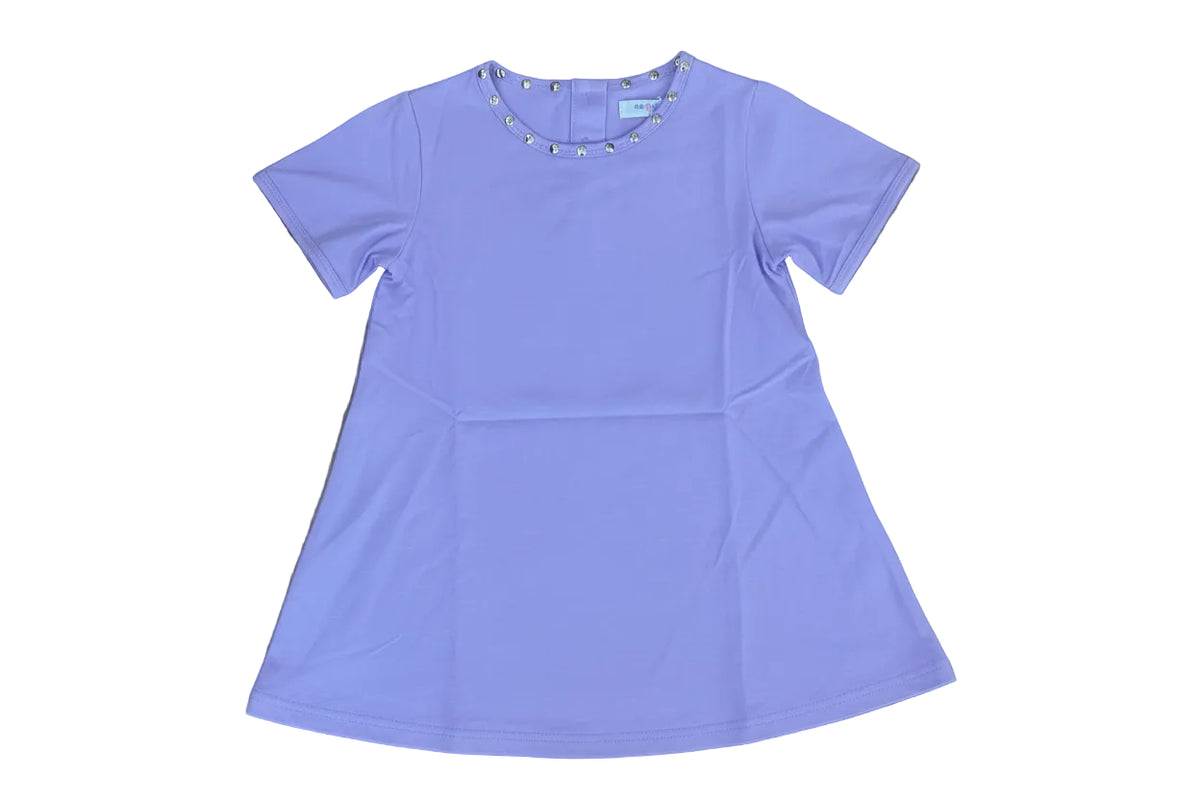 Girls LSU Gold Stud A-Line Dress with Pockets