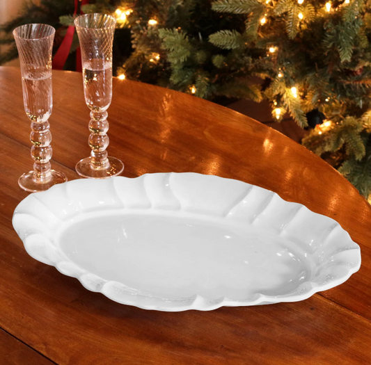 VIDA Tuscany Lg Oval Platter (White)