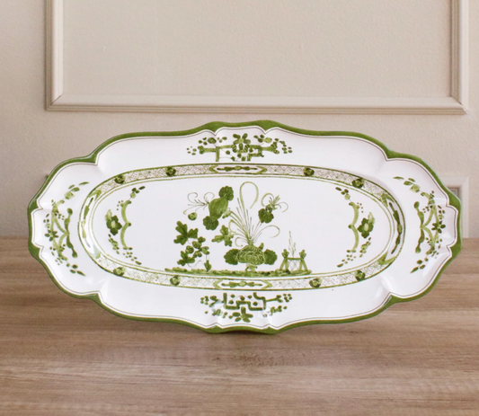 VIDA Faenza Long Oval Tray (Gr/Wh)