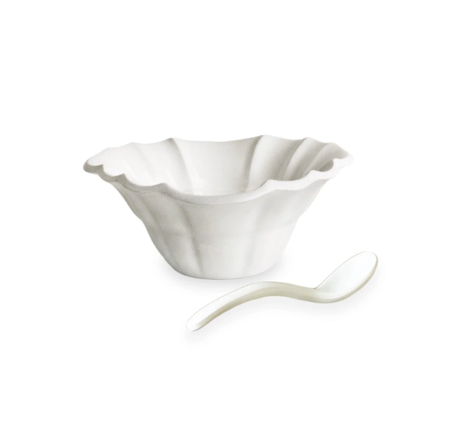 VIDA Tuscany Mini Bowl with Spoon (White)