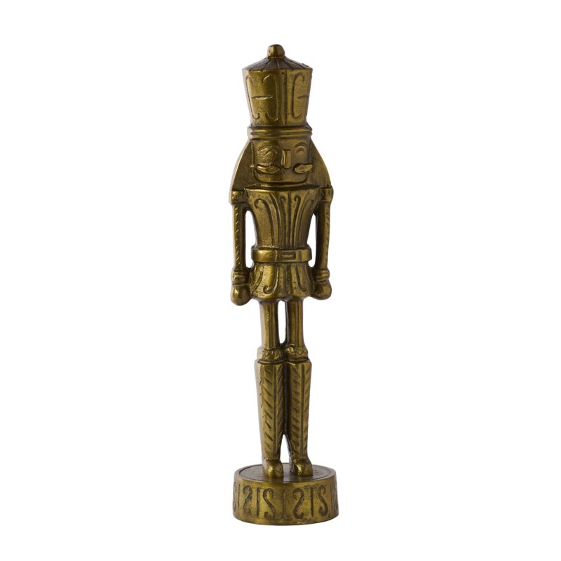Antique Gold Vintage Nutcracker Figurine