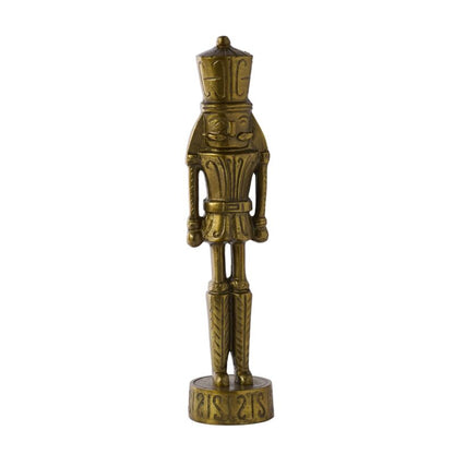 Antique Gold Vintage Nutcracker Figurine