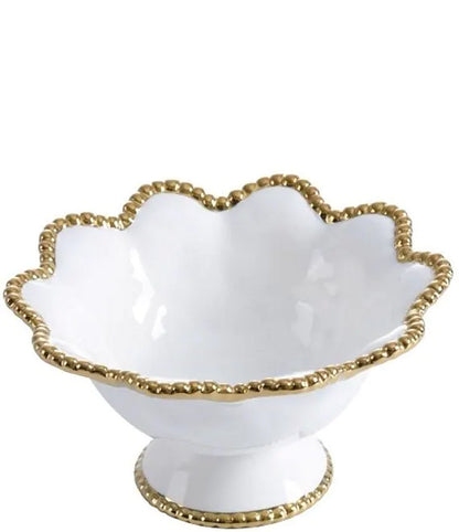 Golden Salerno Footed Bowl