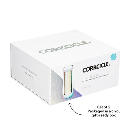 Corkcicle Stemless Flute Glasses (Set of 2)