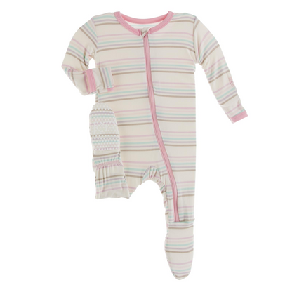 Kickee Pants Basic Footie with Zipper