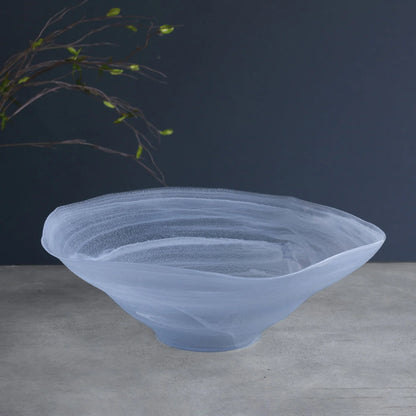 GLASS Alabaster Wave Bowl