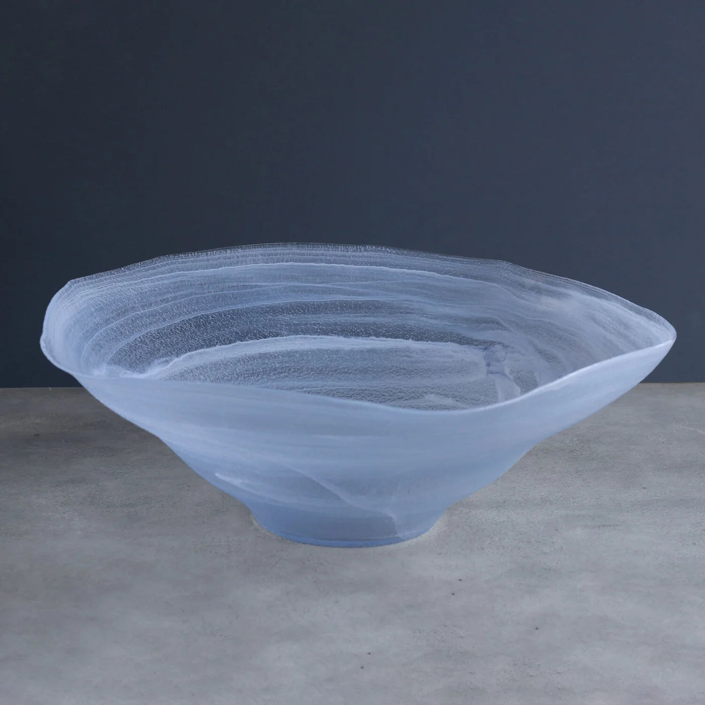 GLASS Alabaster Wave Bowl