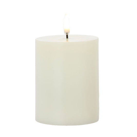 3" x 4" Ivory Pillar Candle
