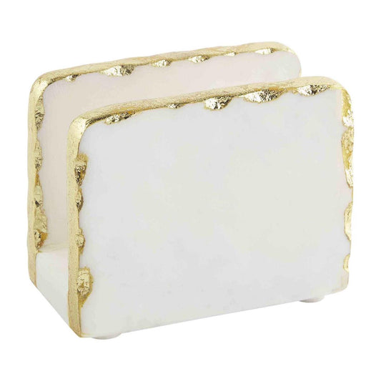Marble and Gold Napkin Holder
