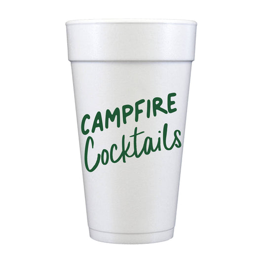 Campfire Cocktails Foam Cups (Pack of 10)