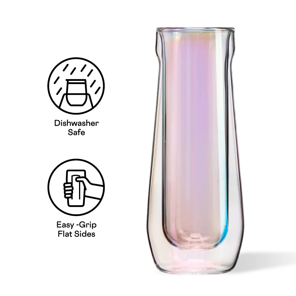 Corkcicle Stemless Flute Glasses (Set of 2)