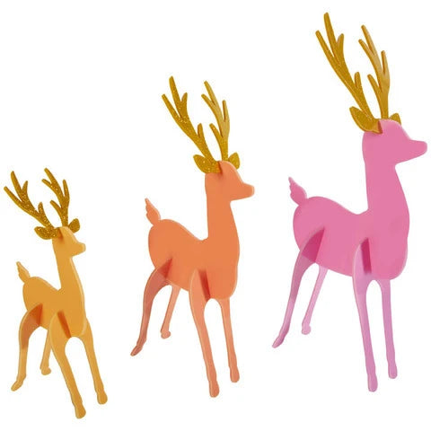 Acrylic Deer (Set of 3)