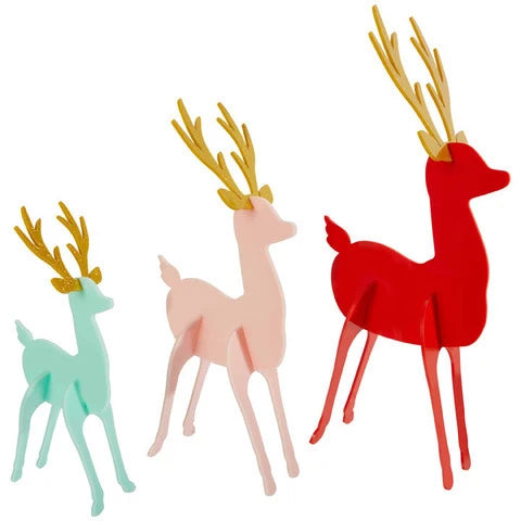 Acrylic Deer (Set of 3)