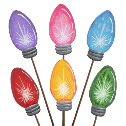 Merry & Bright Bulbs Yard Stake