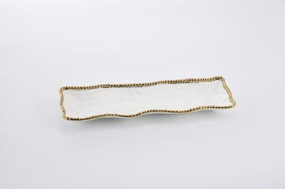 Golden Salerno Long Rectangular Serving Piece