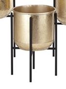 Irving Gold Foil Planter with Foldable Stand