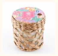 10 oz Candle with Rattan Holder