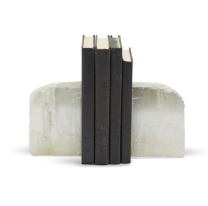 Glaciers Selenite Crystal Bookend (Set of 2)