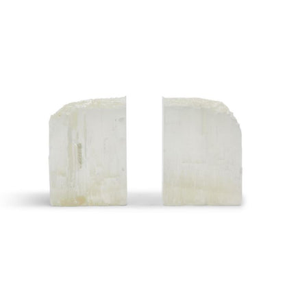 Glaciers Selenite Crystal Bookend (Set of 2)