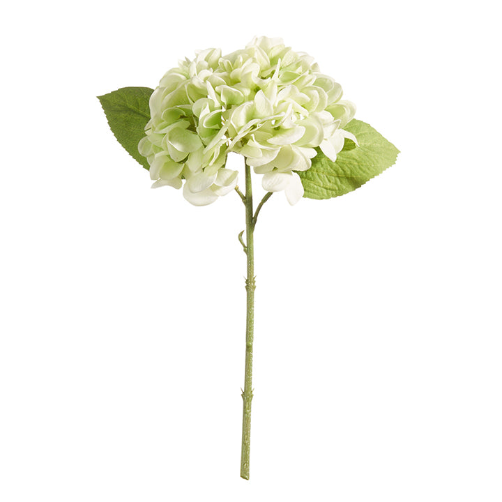 13" Real Touch Green Hydrangea Stem