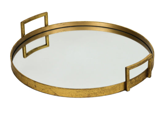 Round Mirrored Tray