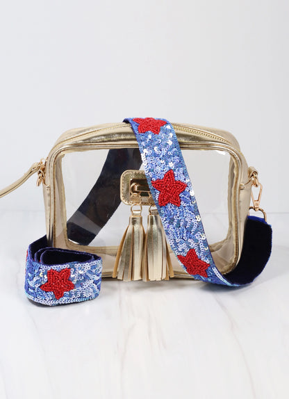 Sequin Crossbody Strap