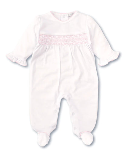 Kissy Kissy Hand Smocked CLB Charmed Footie