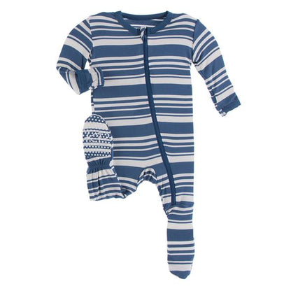 Kickee Pants Basic Footie with Zipper