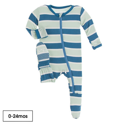 Kickee Pants Basic Footie with Zipper