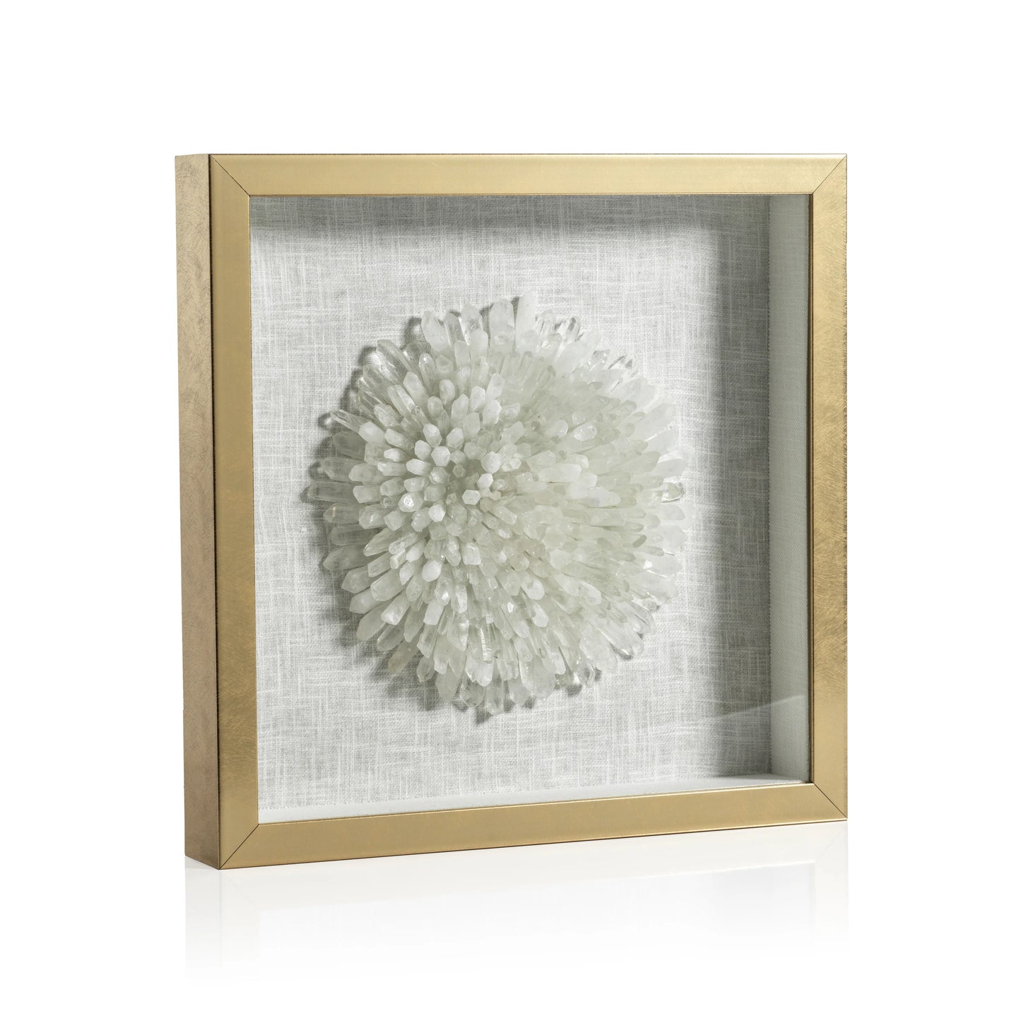 Gold Framed Crystal Flower