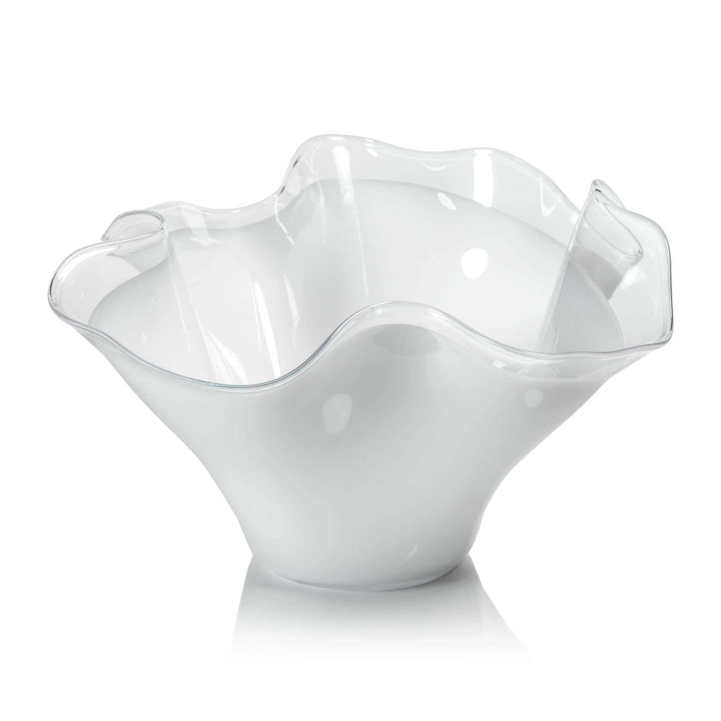 Tropezana Tall Wave Glass Bowl