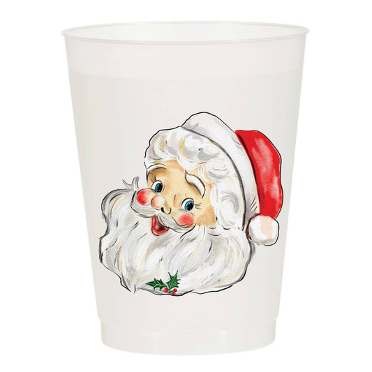 Santa Christmas Frosted Cups (Pack of 6)