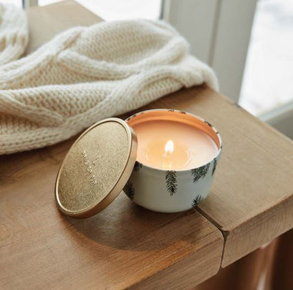 Frasier Fir Candle Tin with Gold Lid