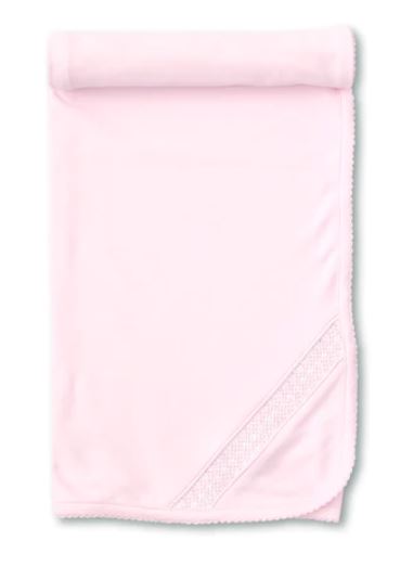 Kissy Kissy Hand Smocked CLB Charmed Blanket