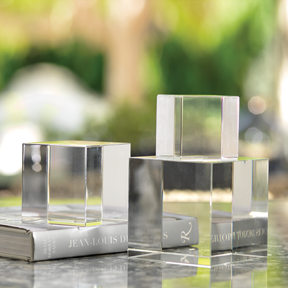 Crystal Glass Cube