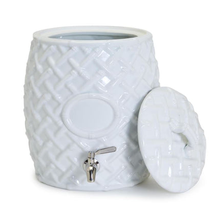 Faux Bamboo Beverage Dispenser