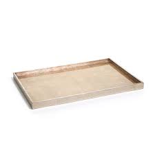 Antique Gold and Silver Serving Tray