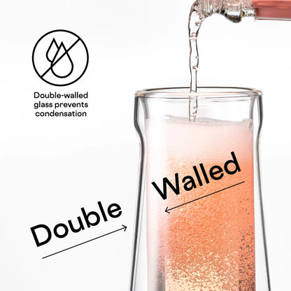 Corkcicle Stemless Flute Glasses (Set of 2)