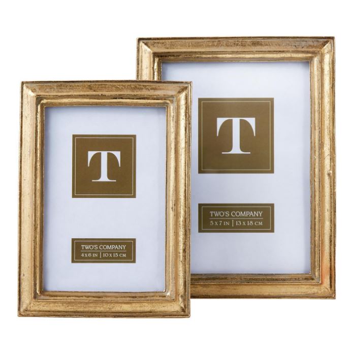 Chatelet Gold Leaf Photo Frames