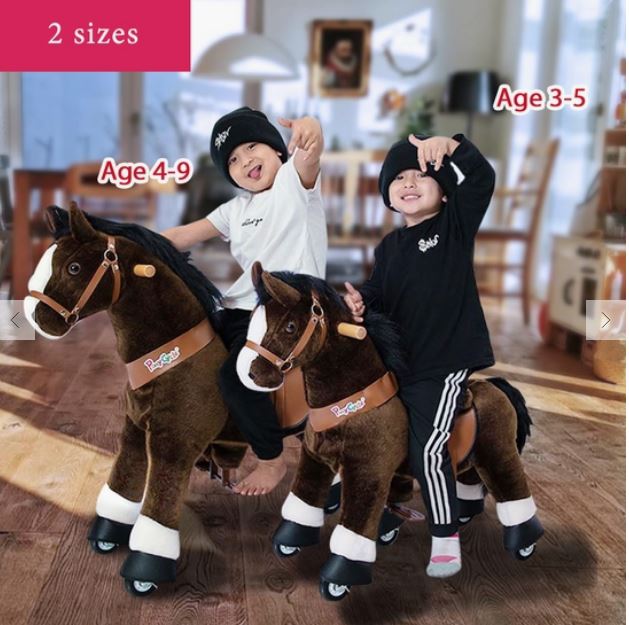 Ride-On Chocolate Brown Horse