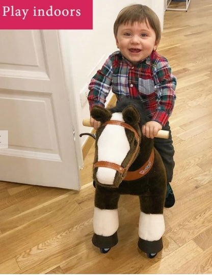 Ride-On Chocolate Brown Horse