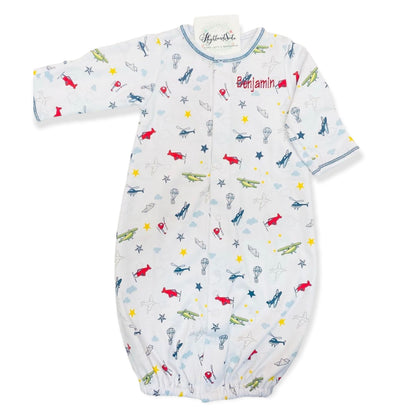 Kissy Aviators Print Convertible Gown