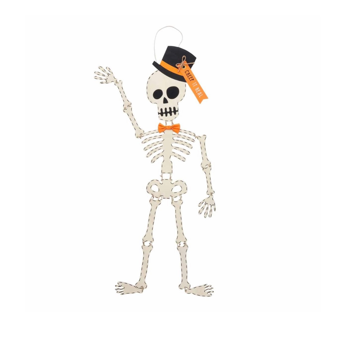 Skeleton Top Hat Door Hanger