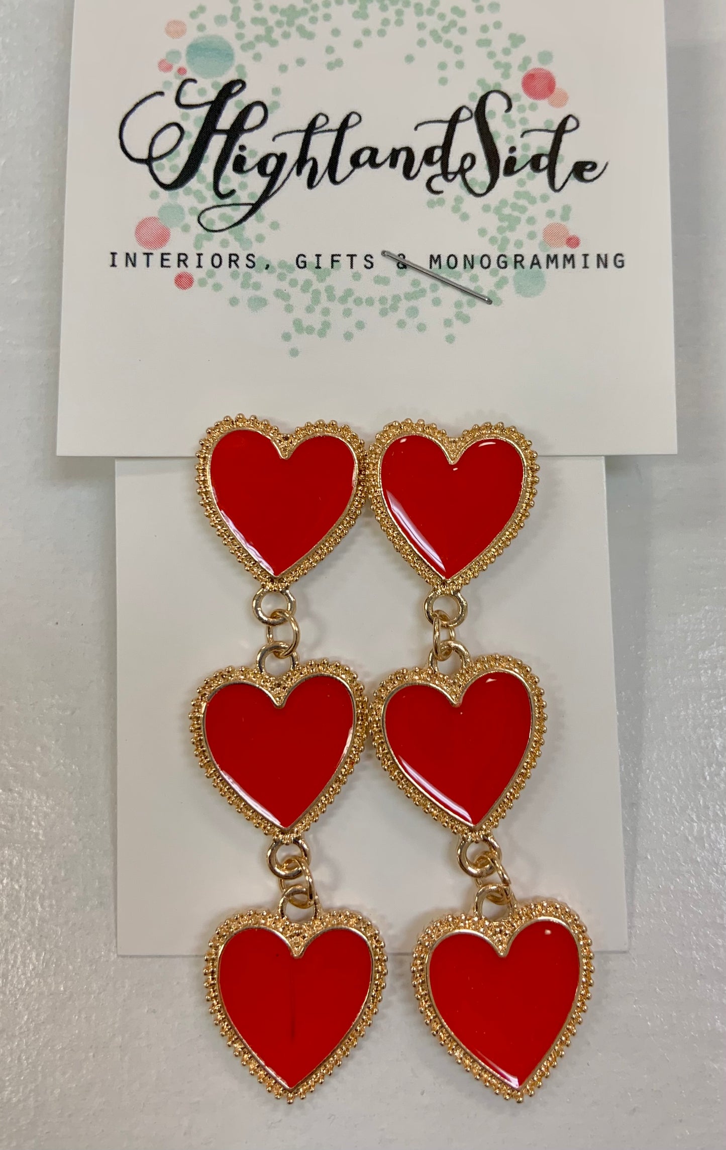 Heart Hanging Earrings