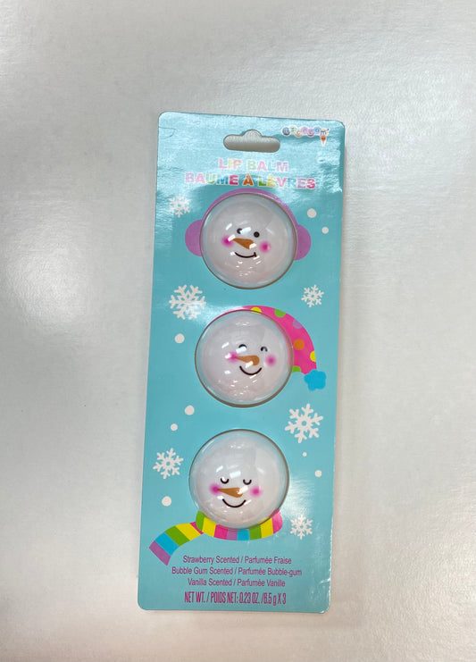Snowman Lip Balm Spheres