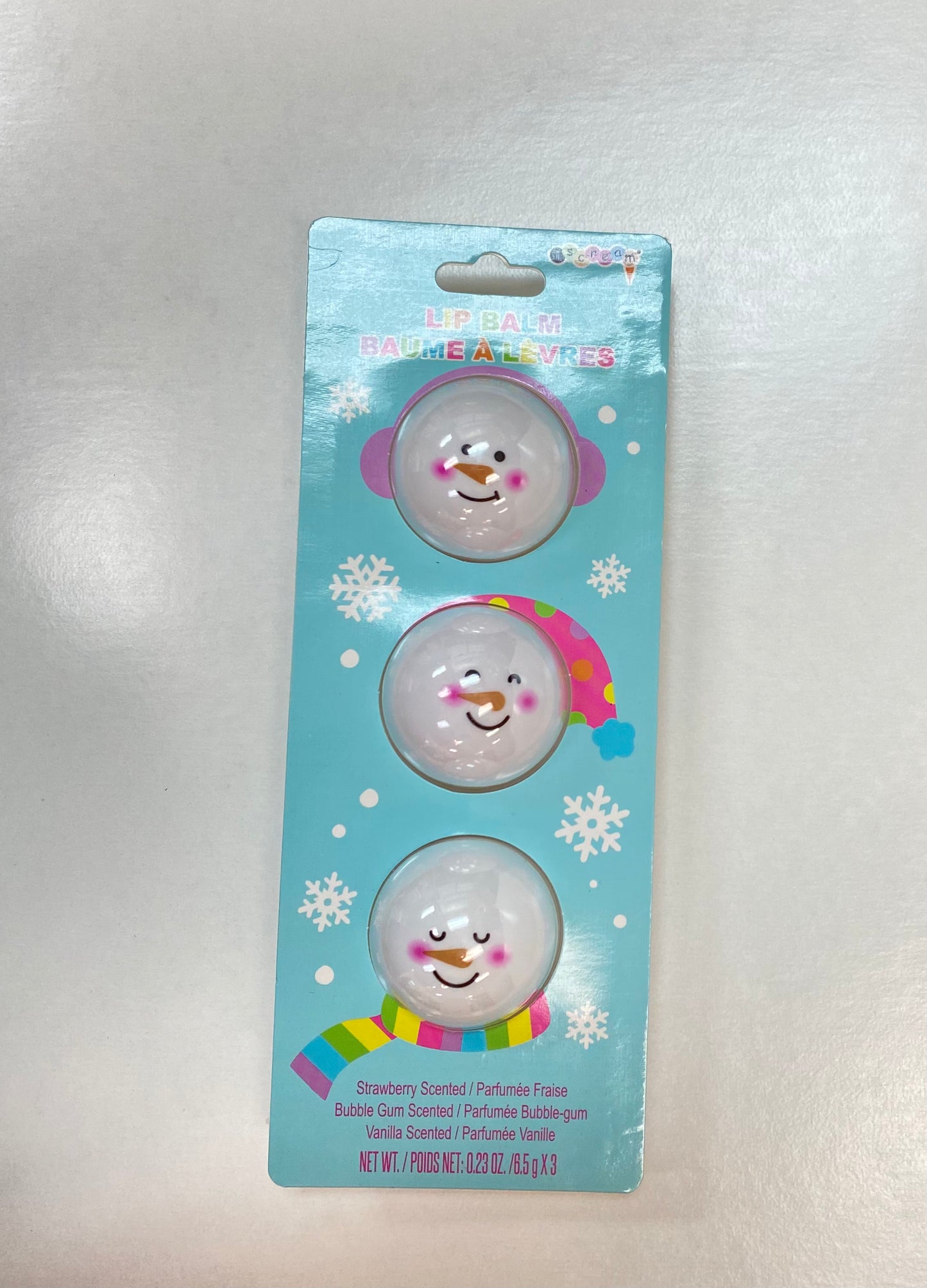 Snowman Lip Balm Spheres