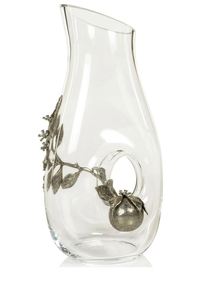 Lemon Pewter & Glass off Center Pitcher