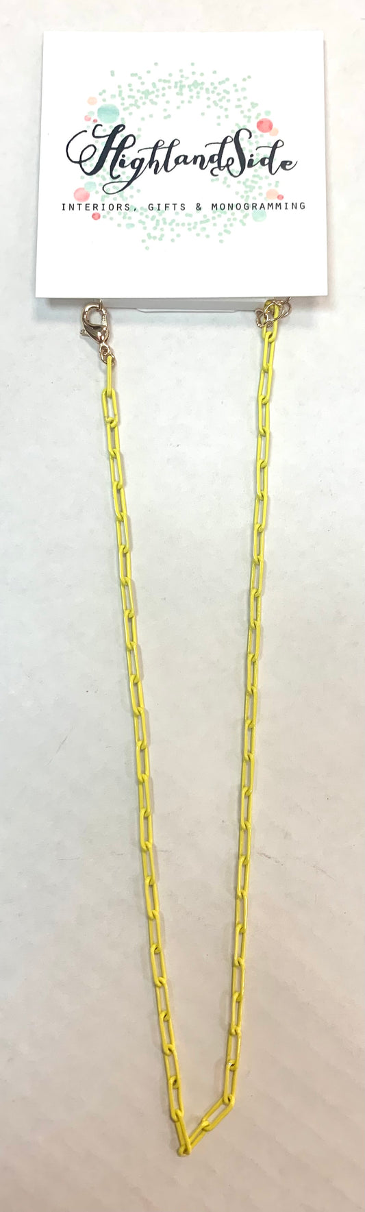 7 mm Color Paperclip Chain Choker